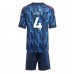 Arsenal Ben White #4 Bortedraktsett Barn 2025-26 Korte ermer (+ Korte bukser)